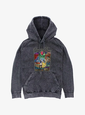 Disney Beauty and the Beast Stained Glass Love Story Mineral Wash Hoodie