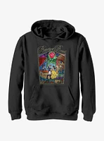 Disney Beauty and the Beast Stained Glass Love Story Youth Hoodie