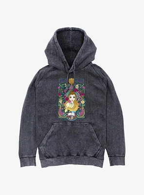 Disney Beauty and the Beast Belle Flowers Mineral Wash Hoodie