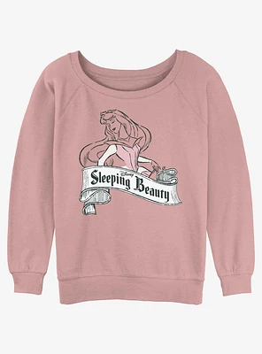 Disney Sleeping Beauty Make It Pink Womens Slouchy Sweatshirt