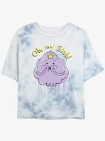 Adventure Time Lumpy Space Princess Oh My Glob Womens Tie-Dye Crop T-Shirt