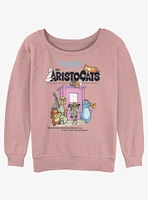 Disney The AristoCats Classic Poster Womens Slouchy Sweatshirt