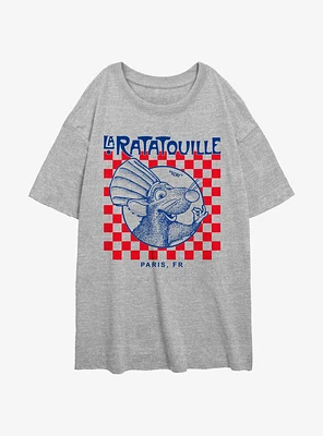 Disney Pixar Ratatouille Delivery Box Womens Oversized T-Shirt