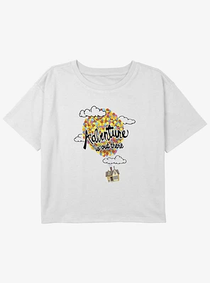 Disney Pixar Up Adventure Is Out There Youth Girls Boxy Crop T-Shirt