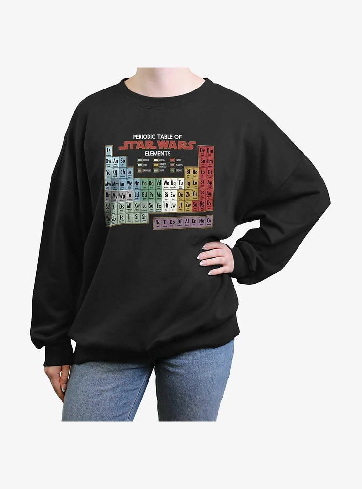 Star Wars Periodically Womens Oversized Sweatshirt