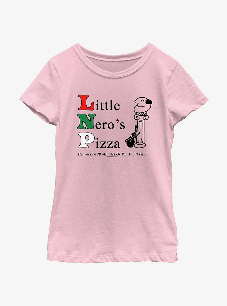 Home Alone Little Nero's Pizza Youth Girls T-Shirt