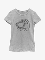 Disney The Lion King Simba Cave Painting Youth Girls T-Shirt