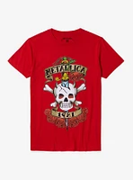 Metallica Tattoo Dagger Skull Boyfriend Fit Girls T-Shirt