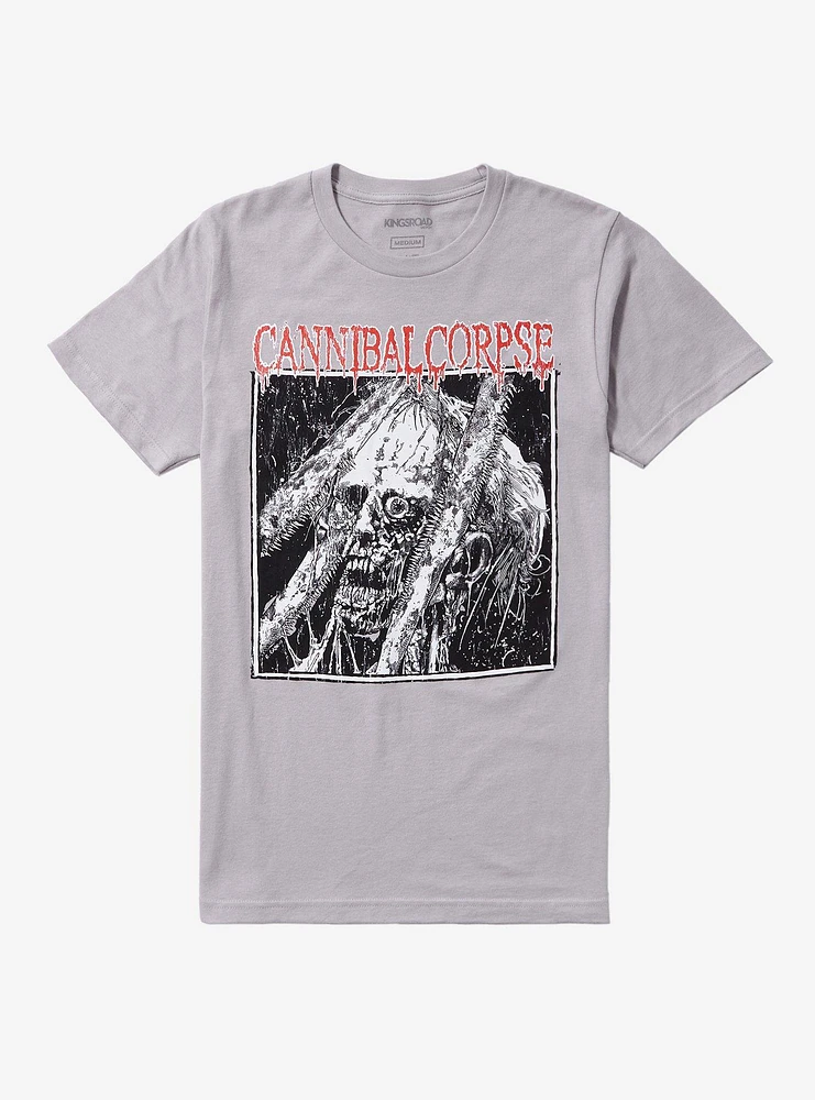 Cannibal Corpse Spike Skull Face Boyfriend Fit Girls T-Shirt