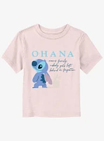 Disney Lilo & Stitch Ohana Means Family Toddler T-Shirt