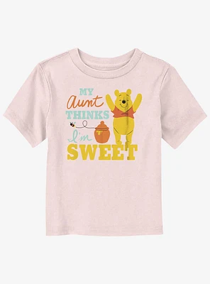 Disney Winnie The Pooh My Aunt Thinks I'm Sweet Toddler T-Shirt