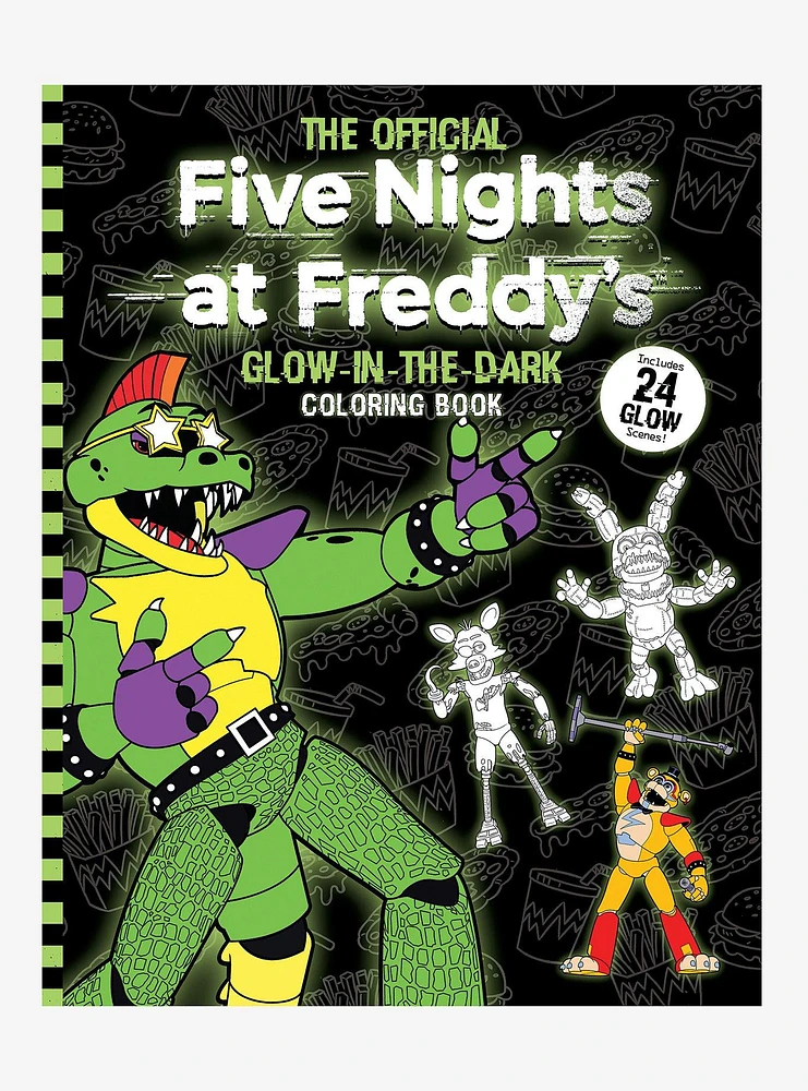 Five Nights At Freddy's Glow-In-The-Dark Coloring Book