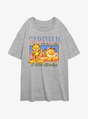 Garfield The Grumpy Cat Girls Oversized T-Shirt