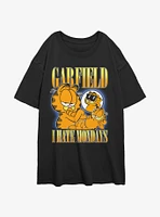 Garfield Hates Monday's Girls Oversized T-Shirt