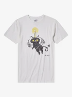 Candle Demon Cat T-Shirt By Mallard