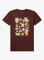 Camping Cuties Grid T-Shirt By Faith Varvara