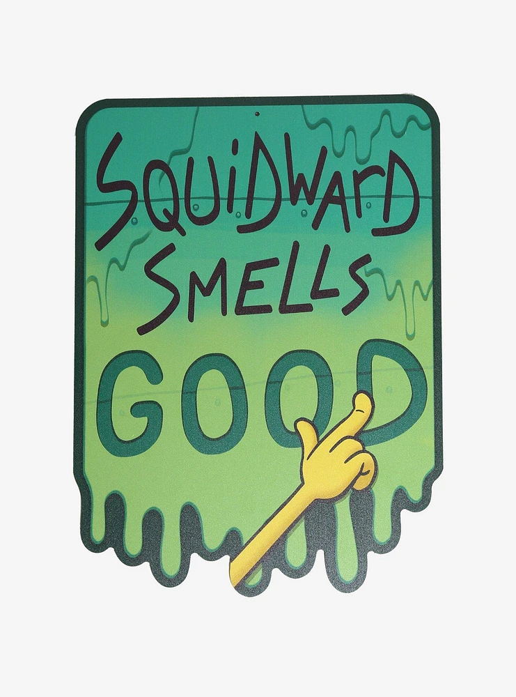 SpongeBob SquarePants Squidward Smells Good Wall Art