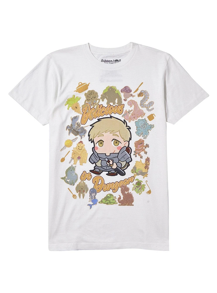 Delicious Dungeon Laios Chibi Boyfriend Fit Girls T-Shirt