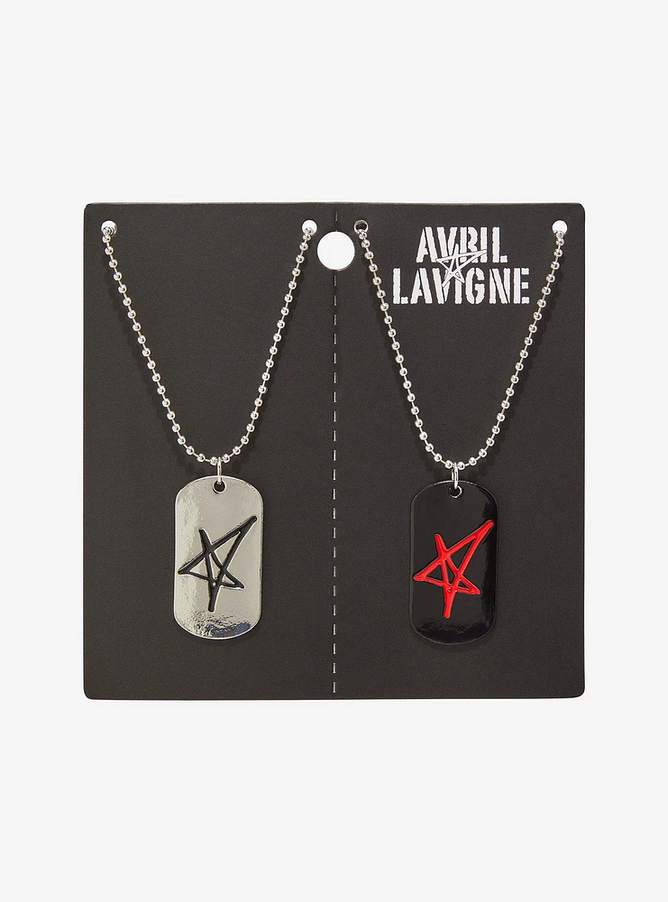 Avril Lavigne Star Dog Pendant Best Friend Necklace Set