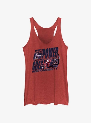 Marvel Spider-Man Great Power Responsibilty Girls Tank