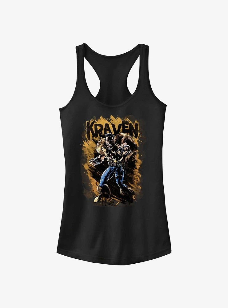 Marvel Kraven The Hunter Splatter Wall Girls Tank