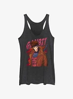 X-Men Gambit Splatter Wall Girls Tank