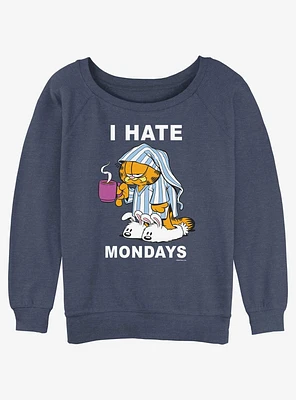 Garfield I Hate Monday's Girls Slouchy Sweatshirt