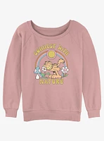 Garfield Connect With Nature Girls Slouchy Sweatshirt