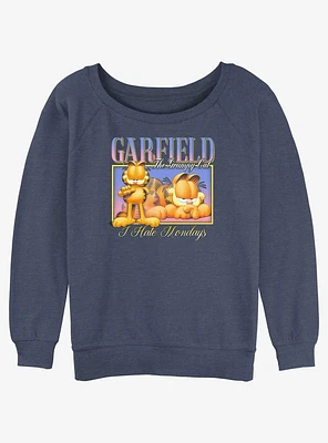 Garfield The Grumpy Cat Girls Slouchy Sweatshirt