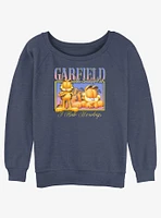 Garfield The Grumpy Cat Girls Slouchy Sweatshirt