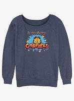 Garfield Airbrush I Hate Monday's Girls Slouchy Sweatshirt