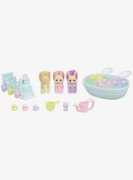 Calico Critters Triplets Baby Bathtime Accessory Set