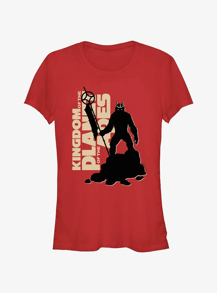 Kingdom of the Planet Apes Lead Caesar Girls T-Shirt