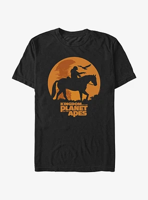 Kingdom of the Planet Apes Caesar And Horse Silhouette T-Shirt