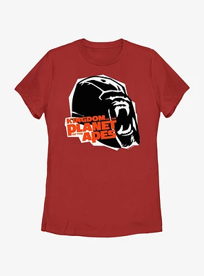 Kingdom of the Planet Apes Gorilla Roar Womens T-Shirt