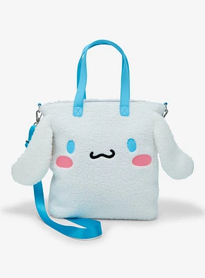 Loungefly Sanrio Cinnamoroll Sherpa Figural Tote Bag with Coin Purse