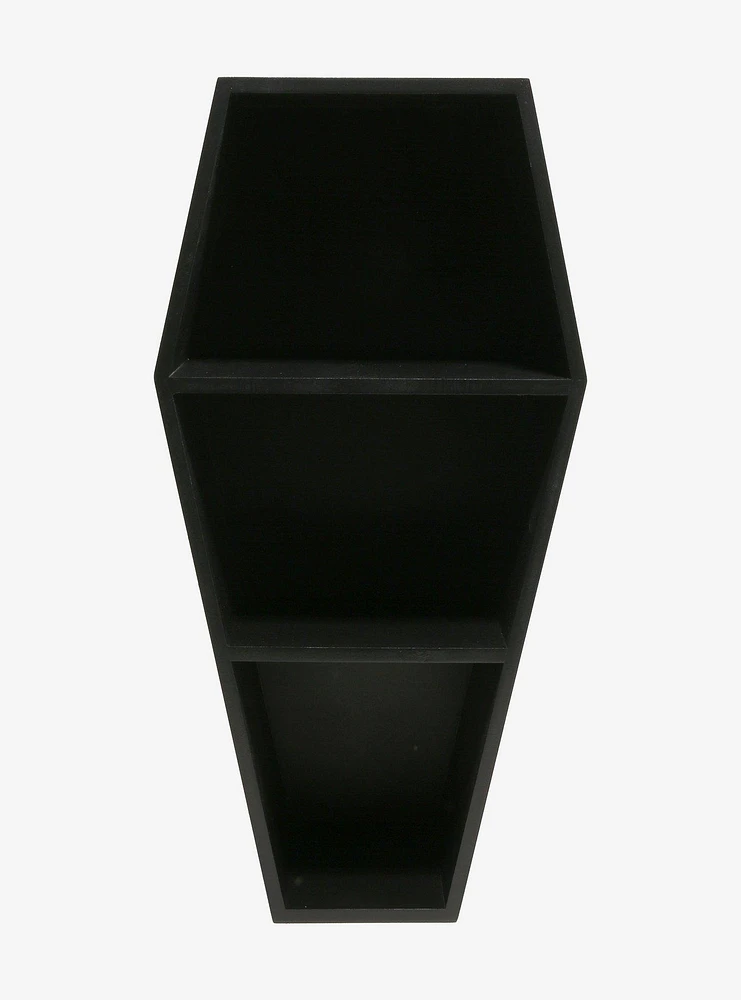 Black Coffin Shelf Display