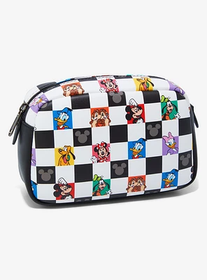 Loungefly Disney Mickey & Friends Checkered Cosmetic Bag - BoxLunch Exclusive