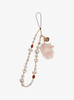 Sanrio Pochacco Latte Bear Beaded Phone Charm