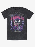 Marvel Spider-Man Lightning Venom Mineral Wash T-Shirt