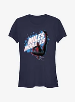 Marvel Spider-Man Miles Morales Pose Girls T-Shirt