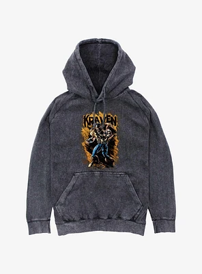 Marvel Kraven The Hunter Splatter Wall Mineral Wash Hoodie