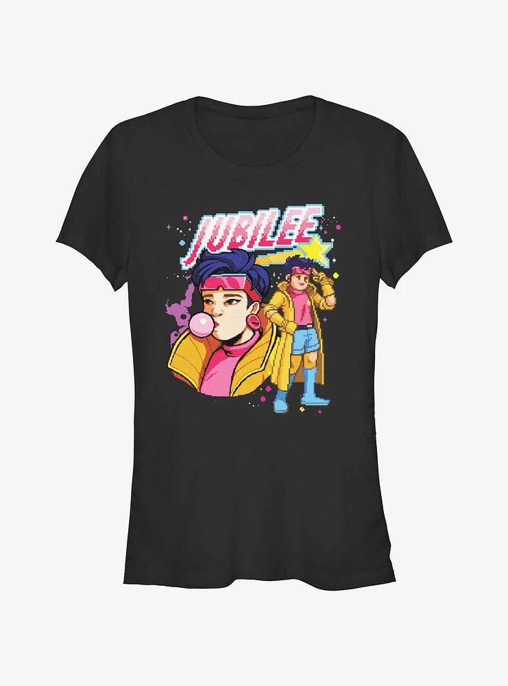 X-Men Pixelation Jubilation Space Girls T-Shirt