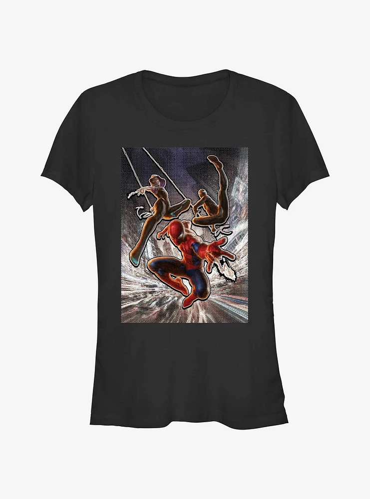 Marvel Spider-Man Miles And Gwen The City Comic Girls T-Shirt