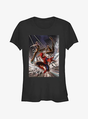 Marvel Spider-Man Miles And Gwen The City Comic Girls T-Shirt