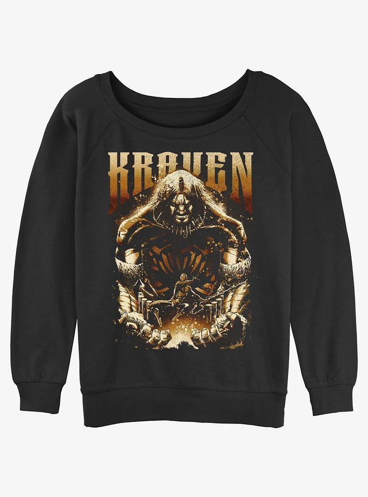 Marvel Kraven The Hunter And Spider Man Girls Slouchy Sweatshirt