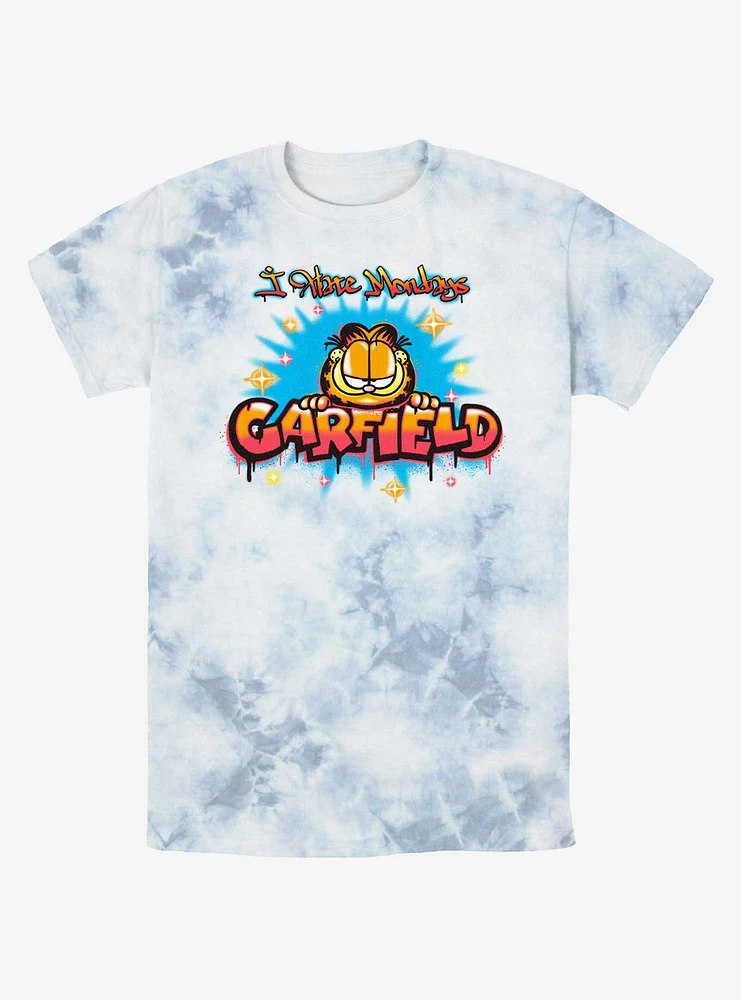 Garfield Airbrush I Hate Monday's Tye-Dye T-Shirt