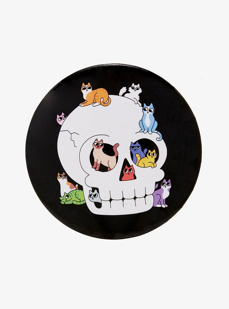 Skull Cats 3 Inch Button