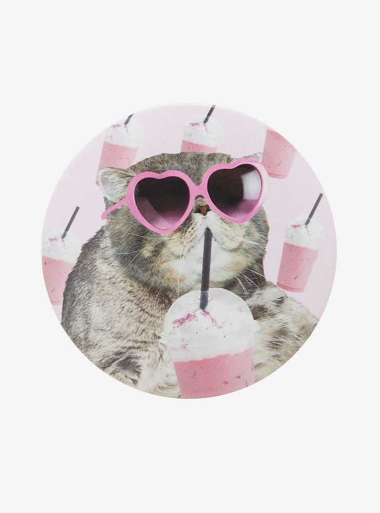 Chilin Cat Shake 3 Inch Button