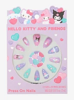 Hello Kitty And Friends Pastel Hearts Faux Nail Set